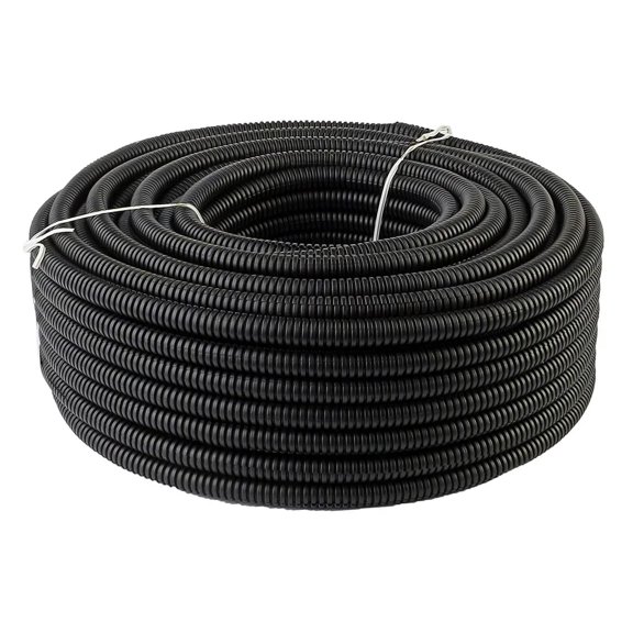 Metra M-SLT14 100' 1/4" split loom wire tubing 100 feet in black ribbed design