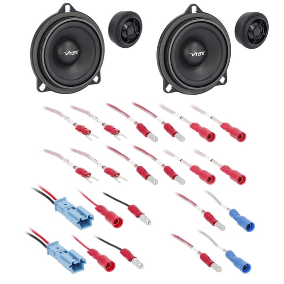 Metra OS-BMW4V4 4" Plug-N-Play Front Door Speaker Set 4 ohms for Select BMW (Pair)