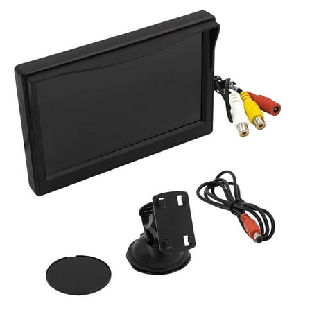 iBEAM - 5" Widescreen TFT Monitor with Suction Cup Mounting Bracket - Black