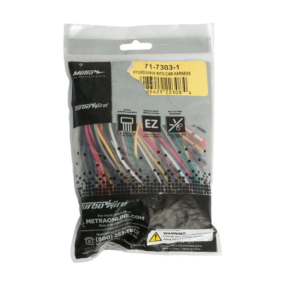 Metra Turbowire OEM Wire Harness for 2009-2014 Hyundai Kia 71-7303-1
