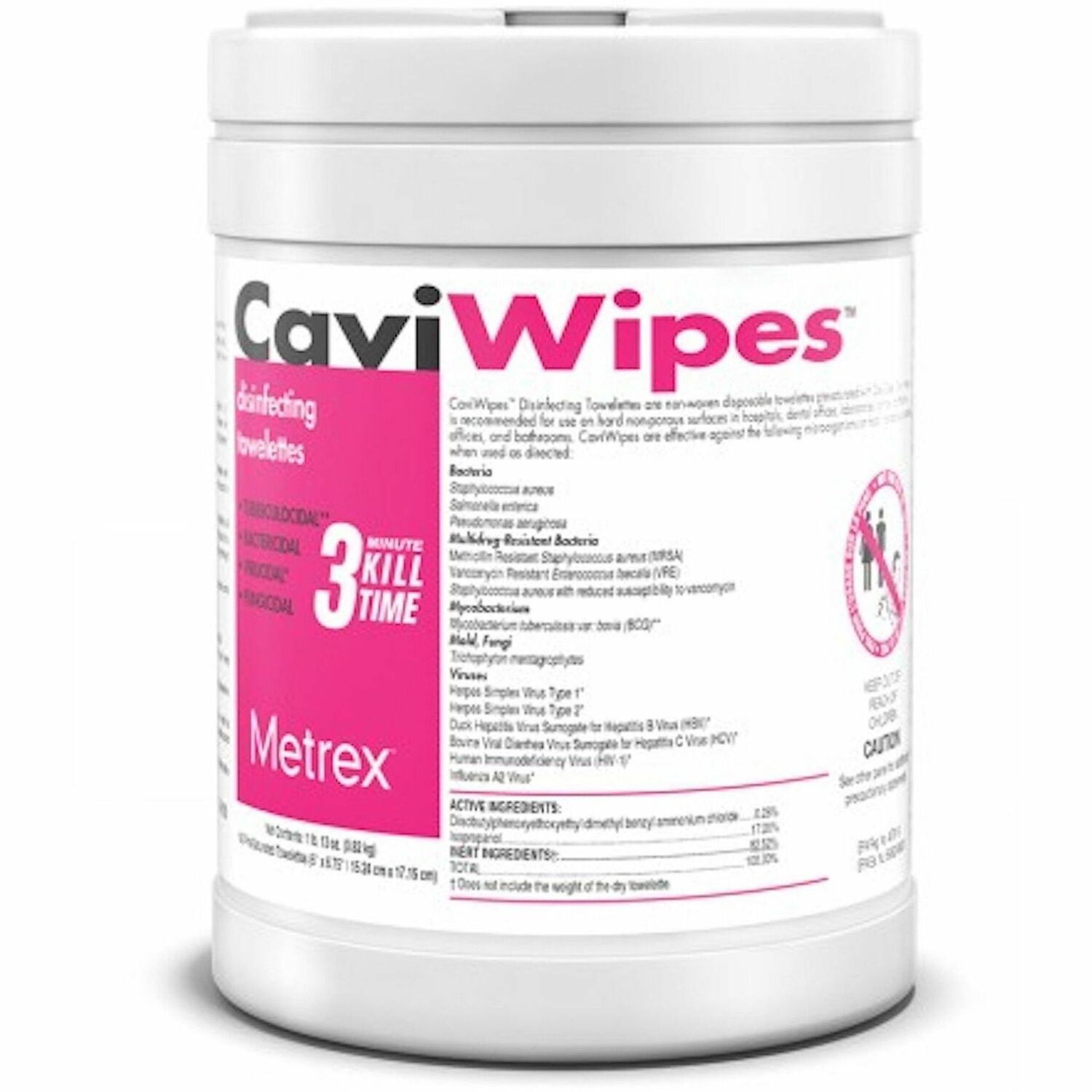 Disinfecting Wipes, 6 x 6-3/4", 160 Wipes MACW078100