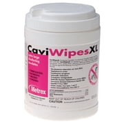 Metrex Caviwipes 13-1150 Disinfecting Towelettes 10 in. x 12 in. 3 Canisters of 66