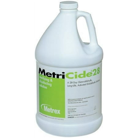 MetriCide 28 Glutaraldehyde High Level Disinfectant, Fruity Scent, 1 Gallon Jug, 4 Count
