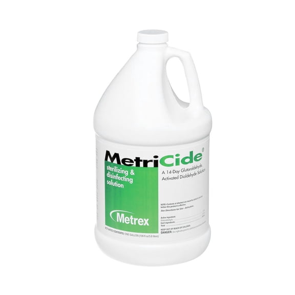MetriCide Glutaraldehyde High-Level Disinfectant 1 gal. Jug Fruity Scent 4 Ct 10-1400