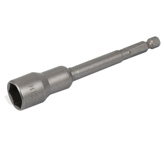Metric 13mm Hex Socket Magnetic Nut Driver Set Adapter Drill Bit 100mm Long