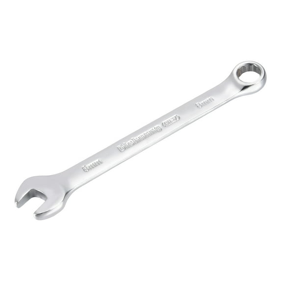 Unique Bargains Metric 8mm 12-Point Box Open End Combination Wrench Chrome Finish, Cr-V