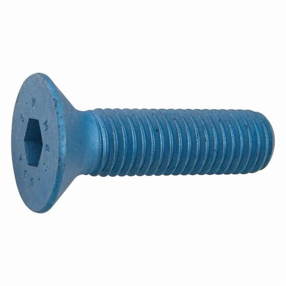 M10-1.50 Socket Head Cap Screw, Flat, Metric Blue Steel, 30 mm Length, 10 PK