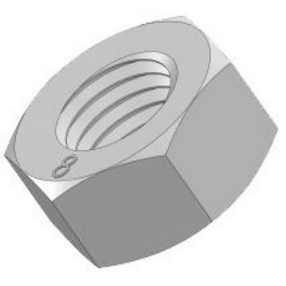 Metric Class 8 Hex Nuts, M6-1.0 - (Pack of 100)
