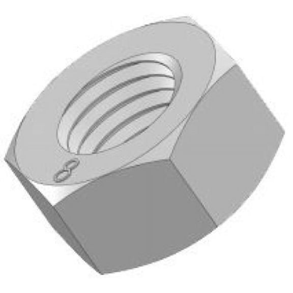 Metric Class 8 Hex Nuts, M8-1.25 - (Pack of 100)
