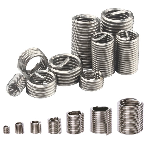 Metric Coarse Thread Helical Inserts Steel Wire Thread Inserts set 60pcs for Professional Technicians & Enthusiasts