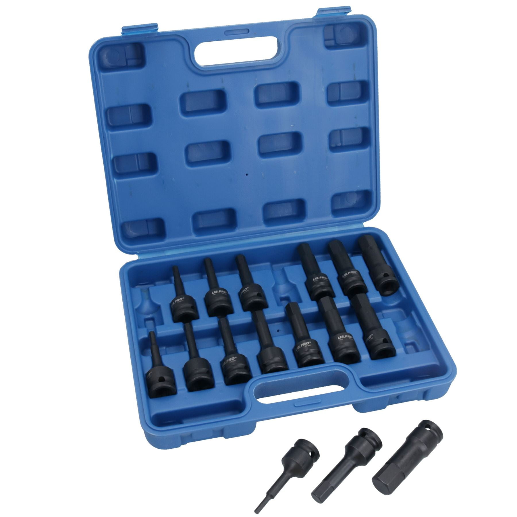 Metric Deep Impact Impacted Hex Bit Allen Key Sockets 4mm – 19mm 16pc ...