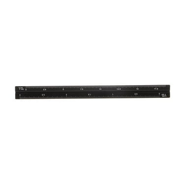 Flat Wood Ruler, Standard/Metric, 6