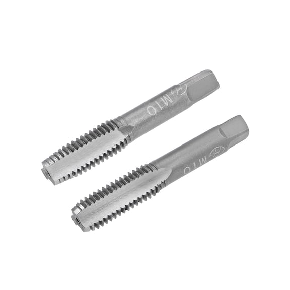 Metric Hand Tap M10 x 1.5 3 Straight Flute H2 Alloy Tool Steel 1 Pair