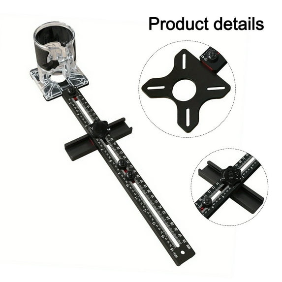 Metric Imperial Milling Groove Bracket Router Circle Jig for Trimming Machine
