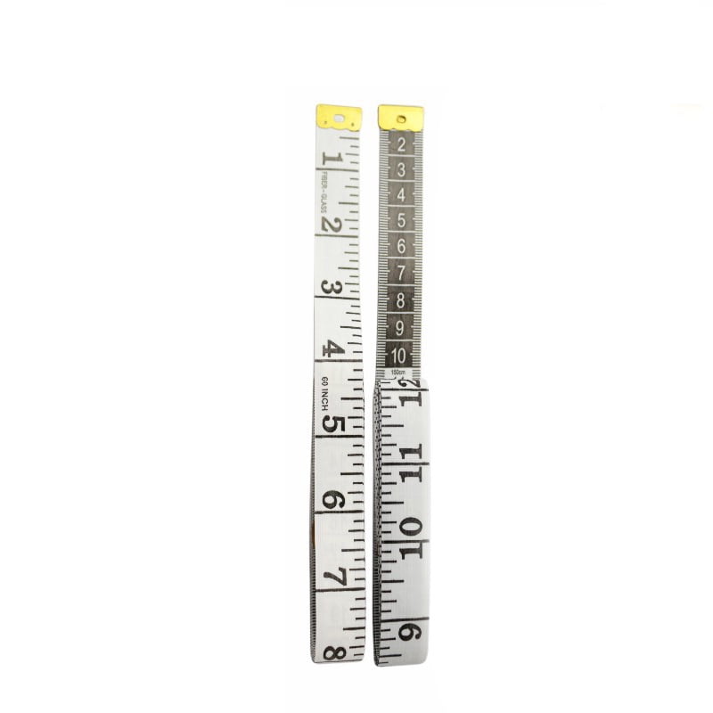 Metric Imperial Soft Tape Measure Double Scale for Body Sewing Tailor Clothes White 150x1.3cm 1.5m(4.92 feet)/roll