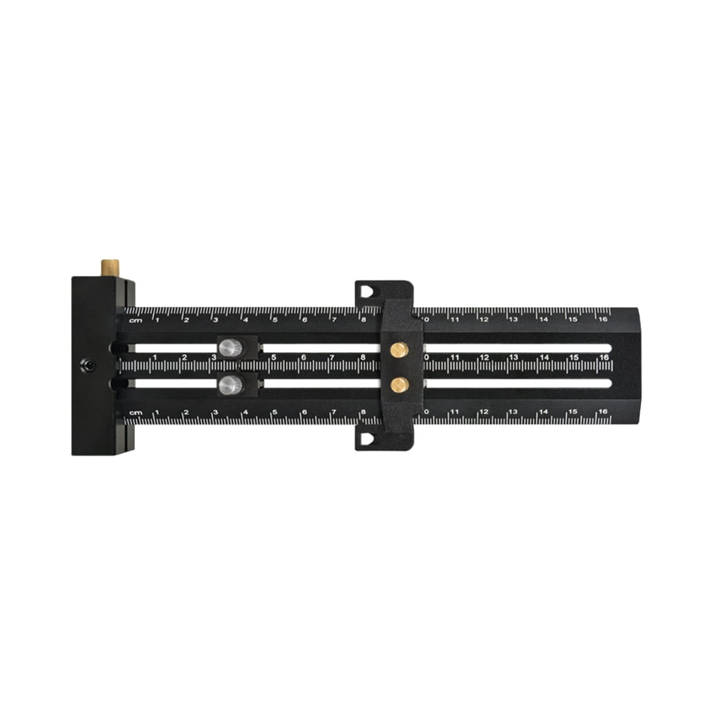 Metric/Inch Aluminum Limit Ruler Double Line Marking Ruler ...