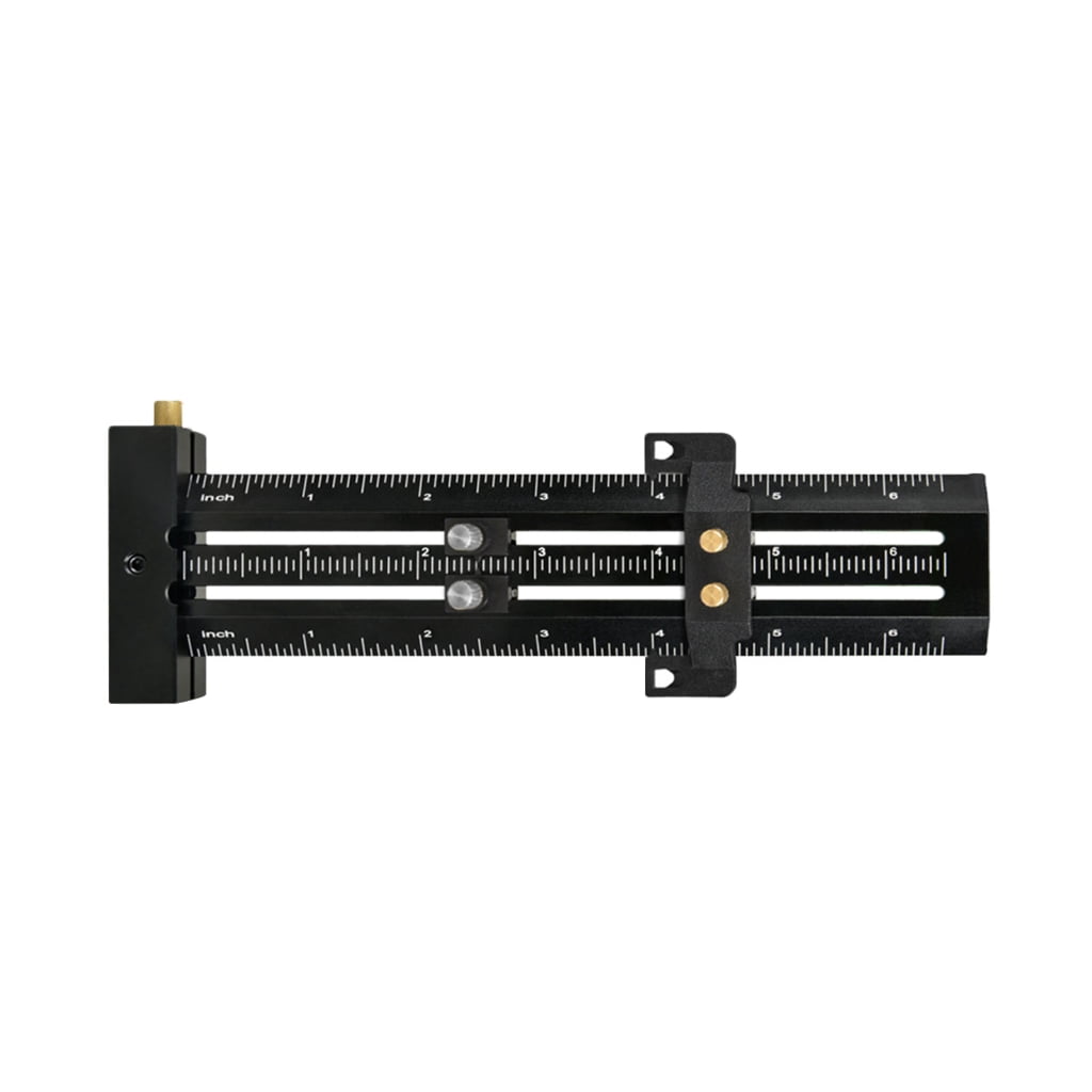Multifunction Ruler Metric Metric/Inch Aluminum Limit Ruler Double Line Marking Ruler ...