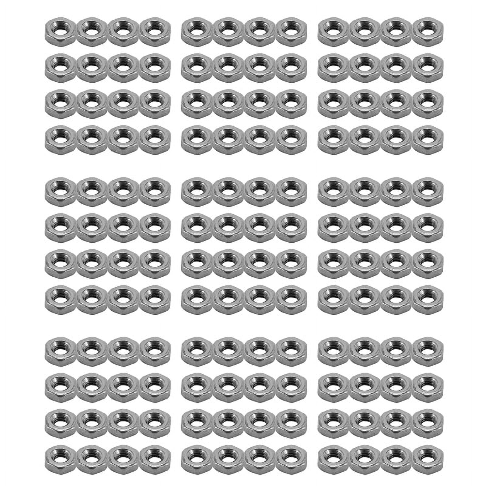 Metric M2 Hex Nuts 304 Stainless Steel Fastener DIN934 400Pcs for Bolt