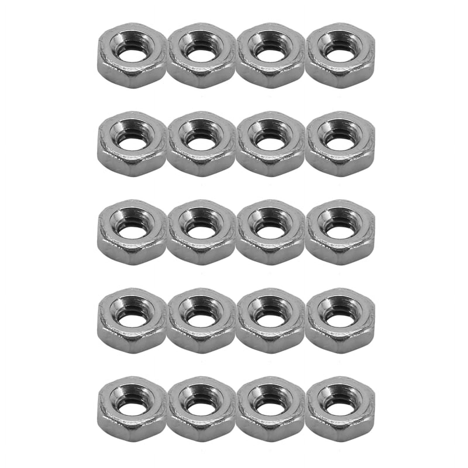 Metric M2 Hex Nuts 304 Stainless Steel Fastener DIN934 500Pcs for Bolt