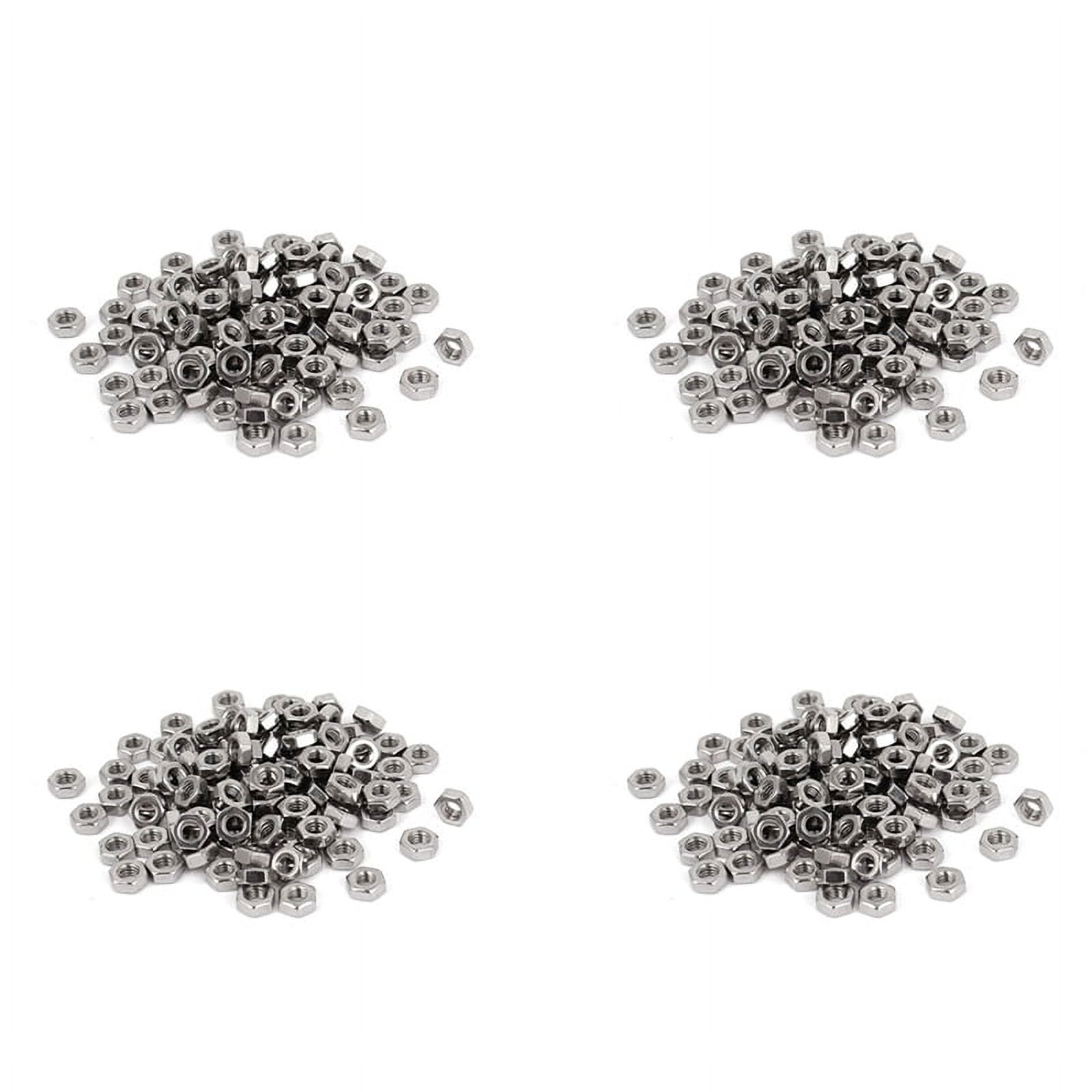 Metric M3 Hex Nuts 304 Stainless Steel Fastener DIN934 400Pcs for Bolt