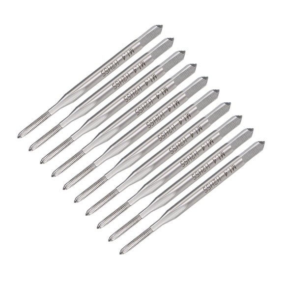 Metric Machine Tap M1.4 Thread 0.3 Pitch 3 Straight Flute H2 High Speed Steel 10pcs