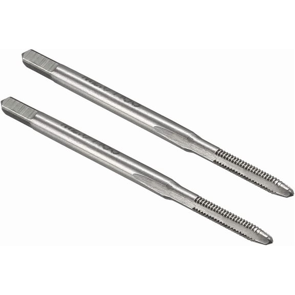 Metric Machine Tap M2 x 0.4mm H2 High Speed Steel 3 Straight Flutes Screw Tapping Threading Machinist Repair DIY Tool 2pcs