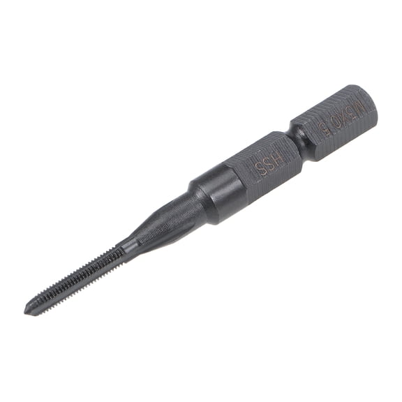 Metric Machine Tap M3 Thread 0.5 Pitch H2 3 Flute Hex Shank High Speed Steel