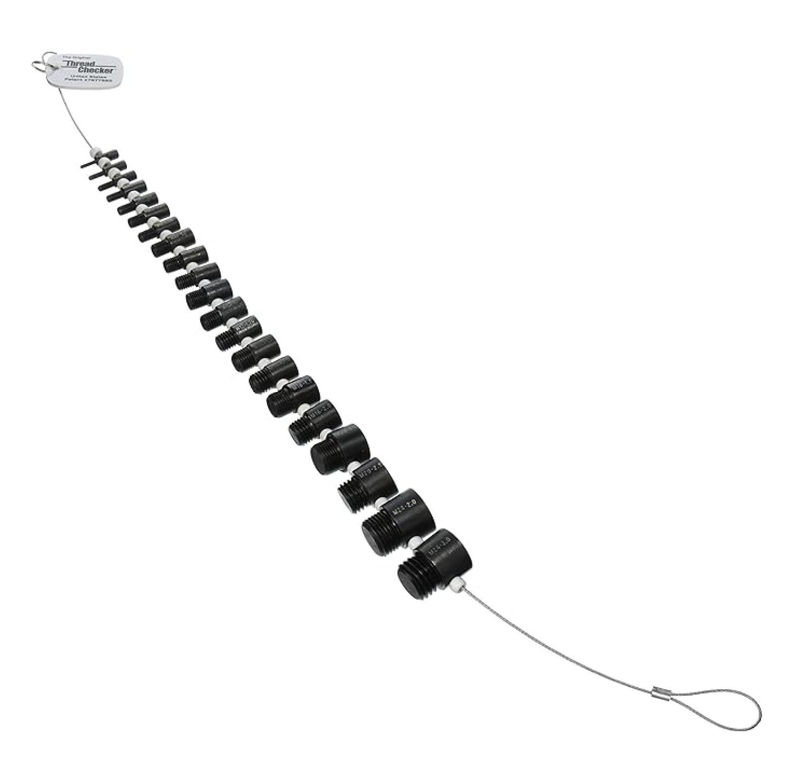 Metric Nut & Bolt Thread Checker - 21pc Metric Thread Identifier Tool ...