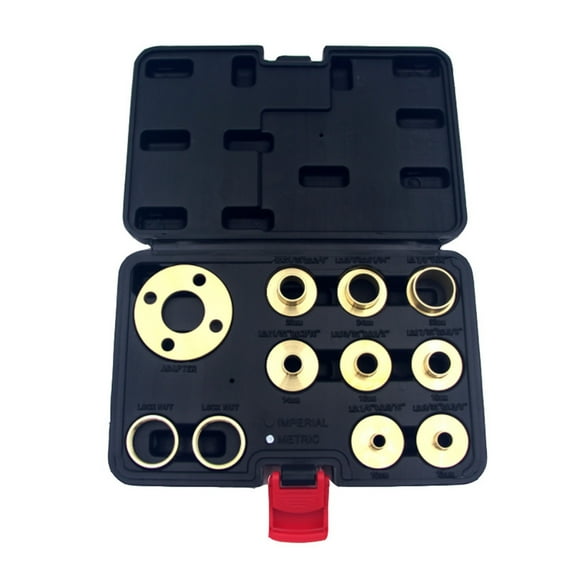 Metric Premium Router Guidebush Set Brass Template Router Guides Kit With Lock Nut Adapter Guide Bushing Kit 11Pcs/Set