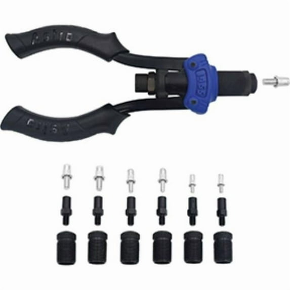 Metric & SAE Hand Rivet Stud Setter Kit with Rivet Studs