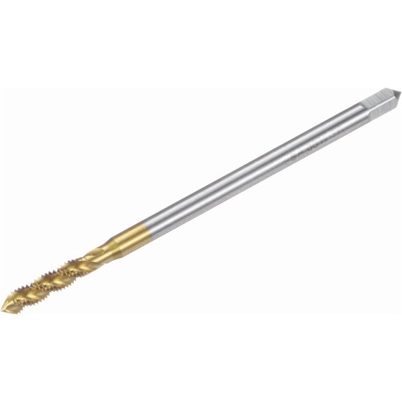 Metric Spiral Flute Taps, M5 x 0.8 H2 Thread 100mm Extra Long Screw Threading Tap, Titanium Coated Machine Tapping Tools for Machinist Repair