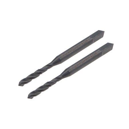 Metric Spiral Point Machine Screw Tap M3 Thread H2 Nitride High Speed Steel 2pcs