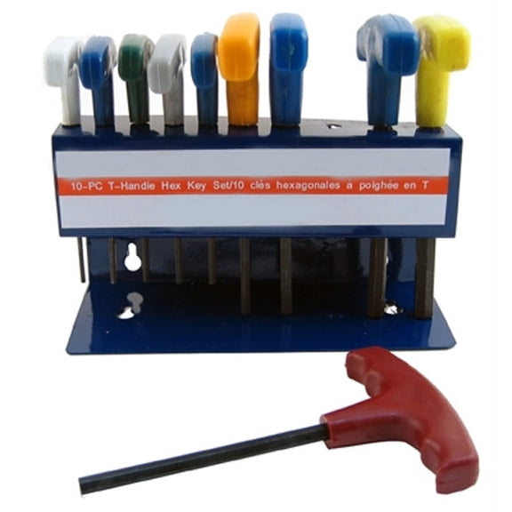 Metric T Handle Hex Key Set