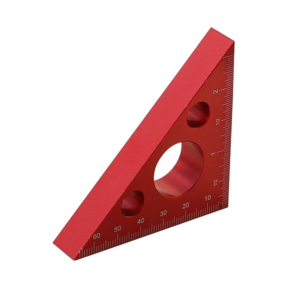 Metricand InchSawing Table Height Gauges 45 Degree Measuring Triangular Ruler Aluminum Right Angled Ruler