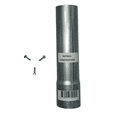 thumbnail image 1 of Metrics Construction 1-5/8 in dia x 12 in Fence Post Extender, Galvanized, 1 of 5