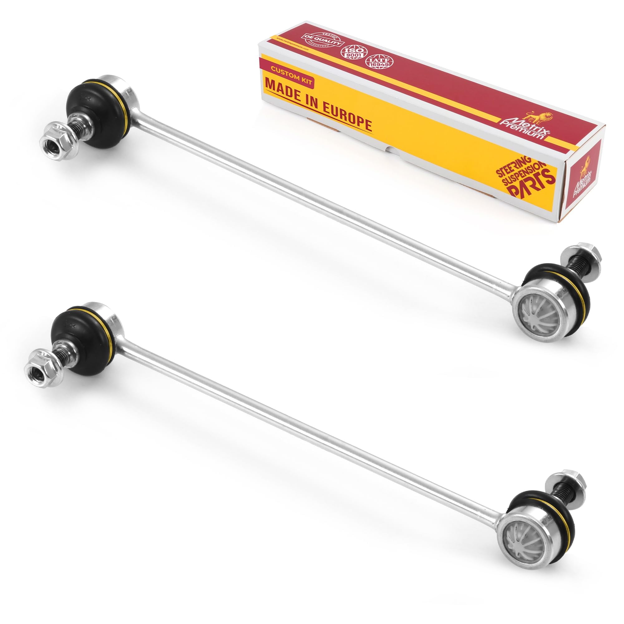Metrix Premium Chassis Parts - 2 PC Front Sway Bar Stabilizer End Link Kit Fits 11-14 Chrysler 200, 07-10 Cirrus, 07-10 Sebring, 99-02 Daewoo Leganza, 08-17 Mitsubishi Lancer, K750385, Made in Europe