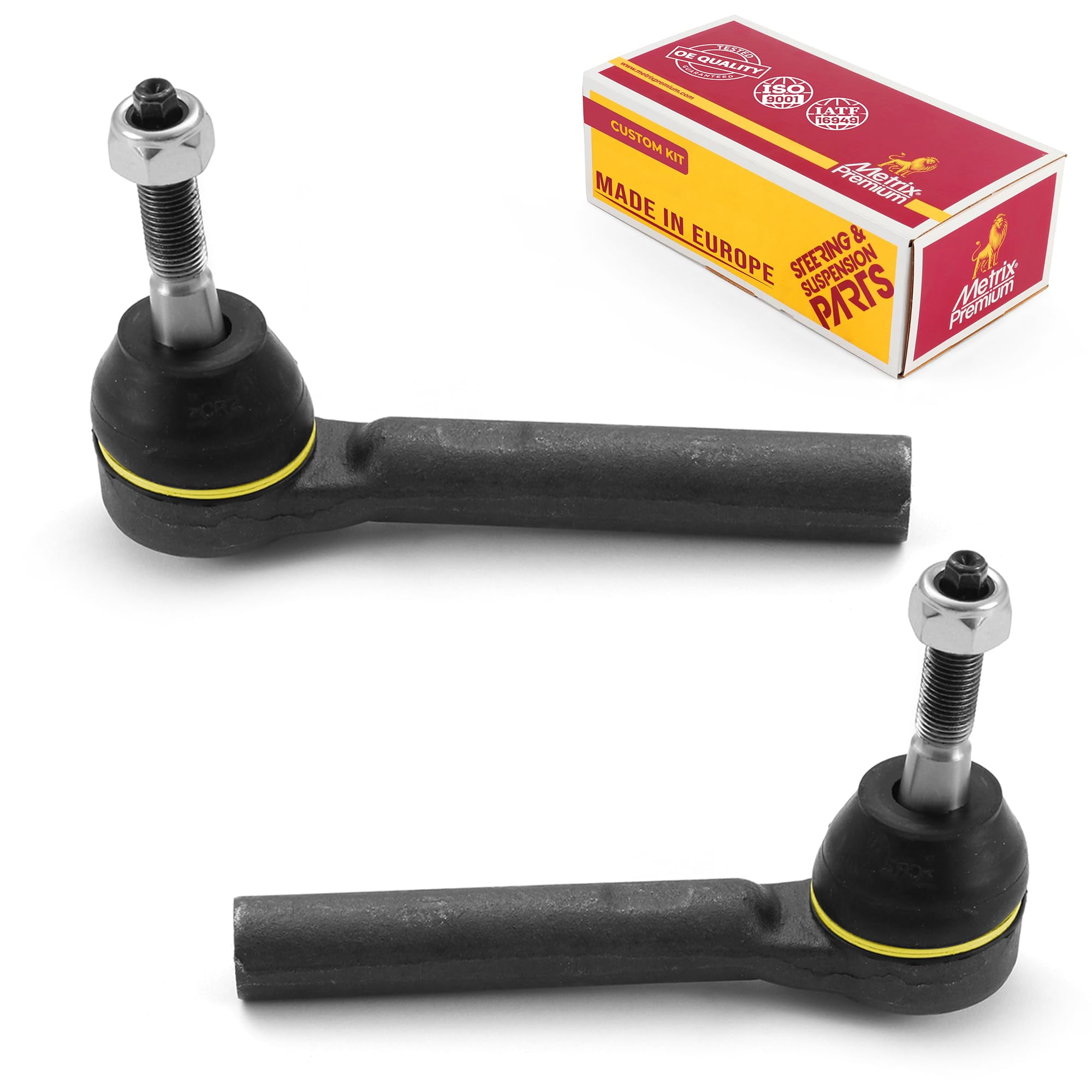Metrix Premium Chassis Parts - 2 PC Front Outer Tie Rod End Kit Fits 12-15 Ram C/V, 09-14 Volkswagen Routan, 08-16 Chrysler Town and Country, 08-20 Dodge Grand Caravan, ES800403, Made in Europe