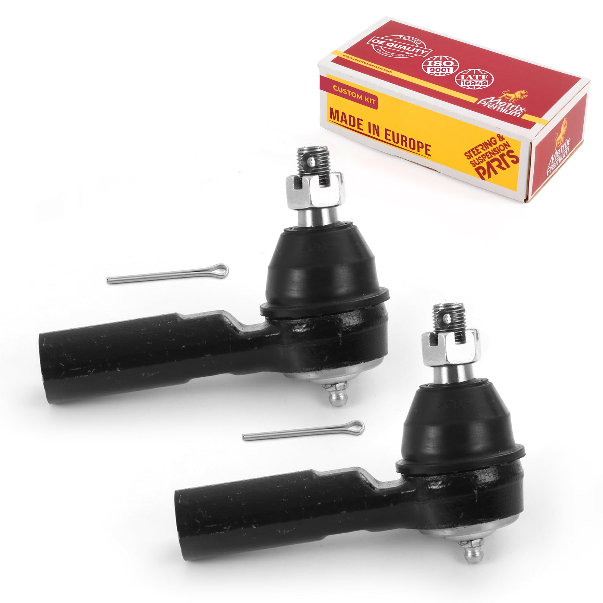 Metrix Premium Chassis Parts - 2 PC Front Outer Tie Rod End Kit Fits 14 mm Thread 05-07 Ford Escape, 09-12 Escape, 06-07 Mercury Mariner, 09-11 Mariner, (14 mm Thread) ES800846, Made in Europe