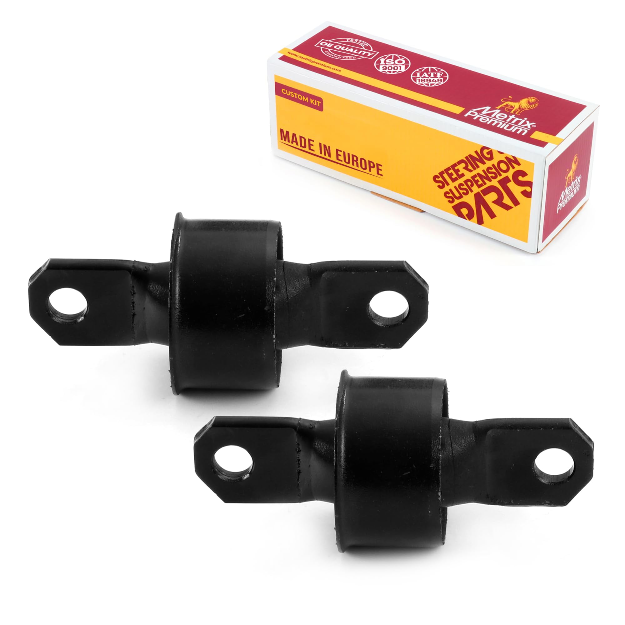 Metrix Premium Chassis Parts - Rear Lower Forward Control Arm Bushing Kit Fits 00-18 Ford Focus, 13-18 C-Max, 13-19 Escape, 12-17 5, 04-09 3, 06-10 5, 14-19 Volvo V40, K200064, Made in Europe