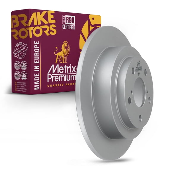 Metrix Premium Chassis Parts - 10.46 inch (265.7 mm) Rear Coated Solid Disc Brake Rotor Fits 2005-2006 Saab 9-2X, 1998-2008 Subaru Forester, 1993-2007 Subaru Impreza, 1990-1999 Legacy 96121FZN