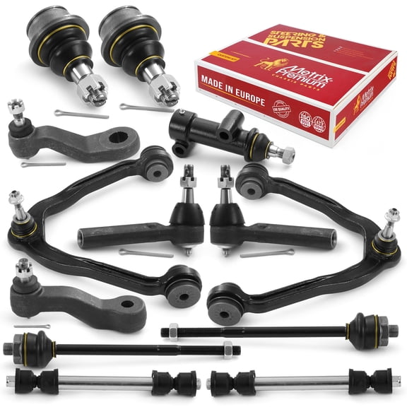 Metrix Premium Chassis Parts - 13 PC Front End Suspension Kit Fits 1999-2006 Chevrolet Silverado 1500, 2000-2006 Suburban 1500, 1999-2006 GMC Sierra 1500, 2000-2006 GMC Yukon XL 1500, Made in Europe