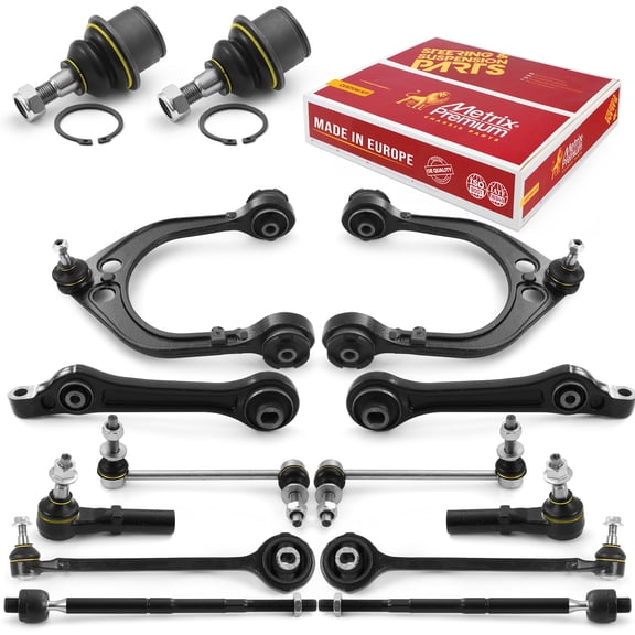 Metrix Premium Chassis Parts - 14 PC Front End Suspension Kit Fits 2005-2010 Chrysler 300 RWD, 2008-2010 Dodge Challenger RWD, 2006-2010 Dodge Charger RWD, Made in Europe