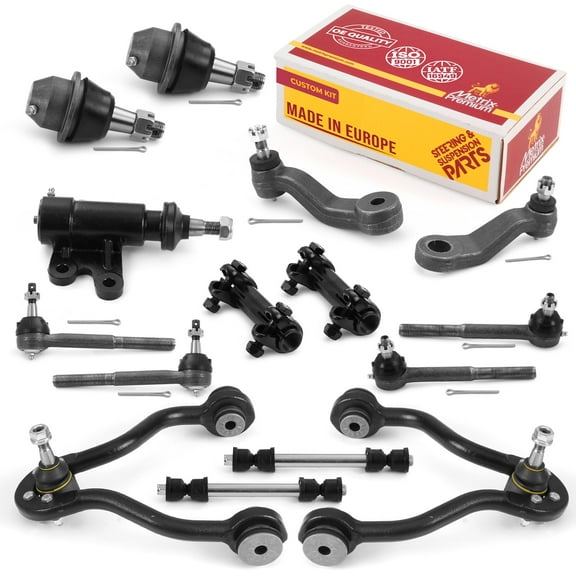 Metrix Premium Chassis Parts - 15 PC Front End Suspension Kit Fits 93-95 Chevrolet K1500, 93-95 GMC K1500, ES2004S, ES2836RL, ES2838RL, K6335, K6447, K6477, K6722, K700539, K80631, RK620719, RK620720