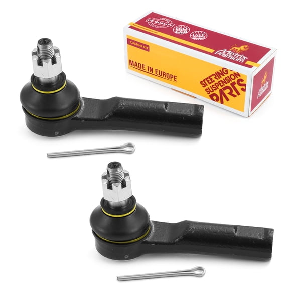 Metrix Premium Chassis Parts - 2 PC Front Outer Tie Rod End Kit Fits 2011-2012 Honda CR-Z, 2007-2011 Honda CR-V, Replacement ES800510