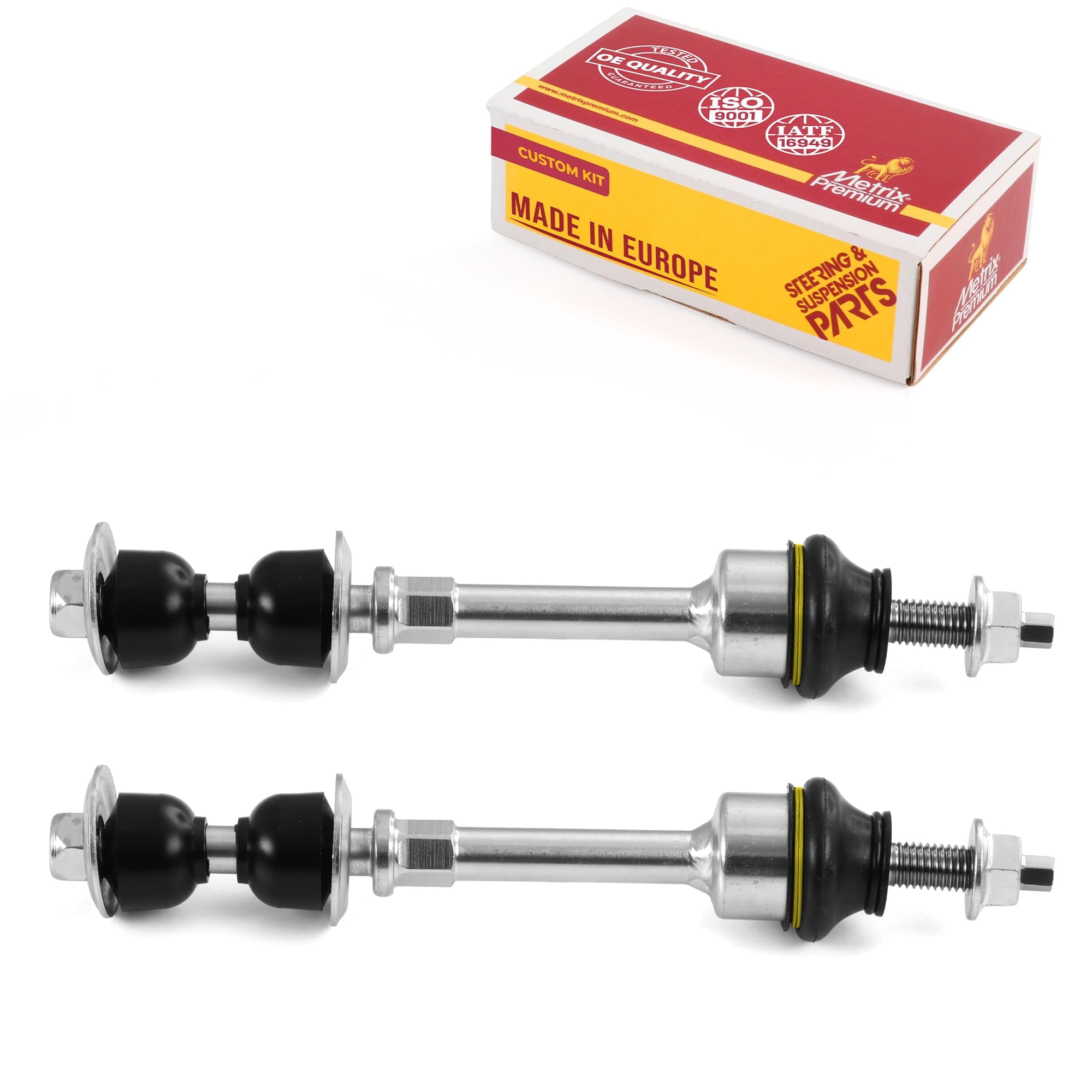 Metrix Premium Chassis Parts - 2 PC Front Sway Bar Stabilizer End Link Kit Fits 05-08 Ford F-150 4WD, 08 F-150 AWD, 05-08 Lobo Mexico 4WD, 06-08 Lincoln Mark LT 4WD, Replacement K80338