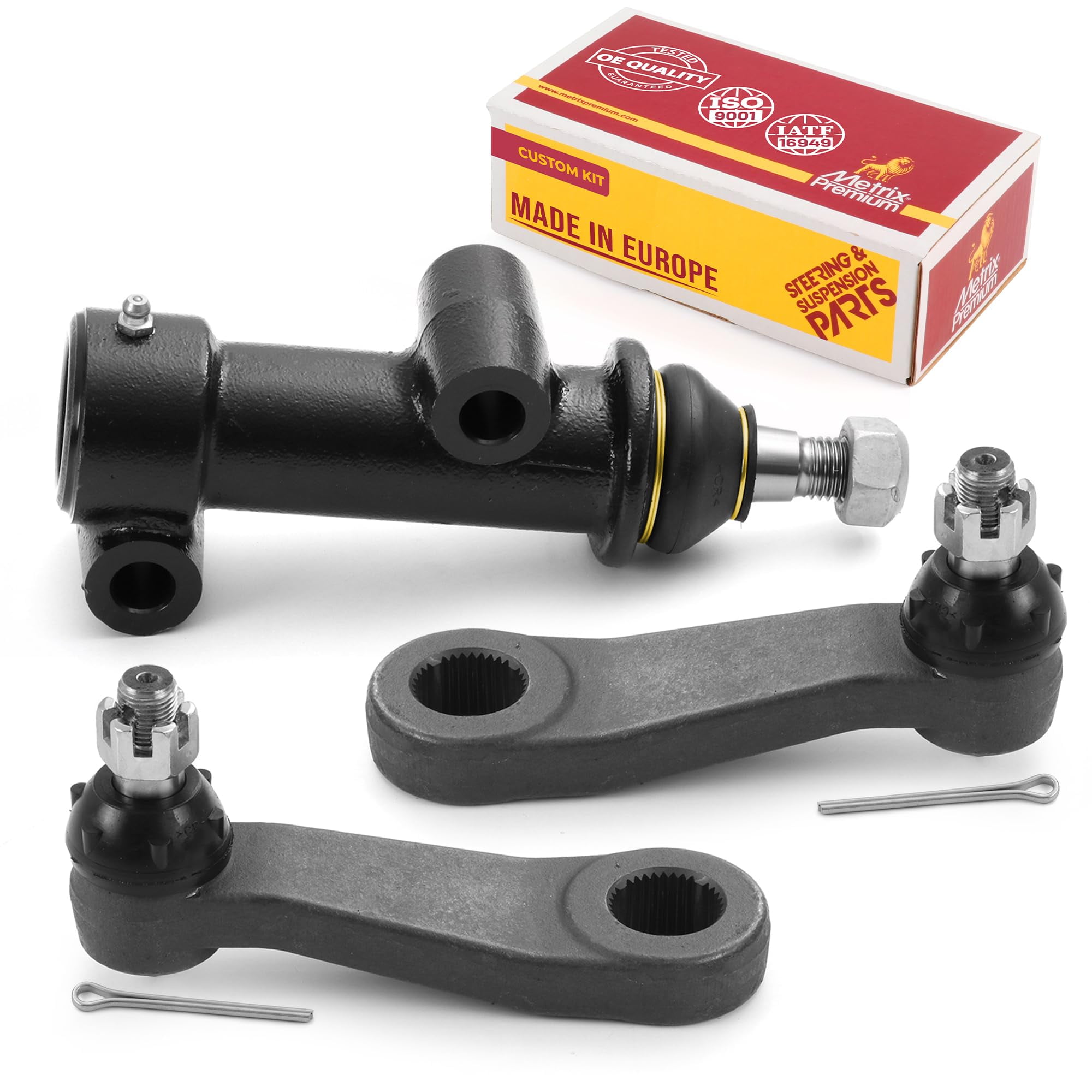 Metrix Premium Chassis Parts - 3 PC Front Idler & Pitman Arm Kit Fits ...