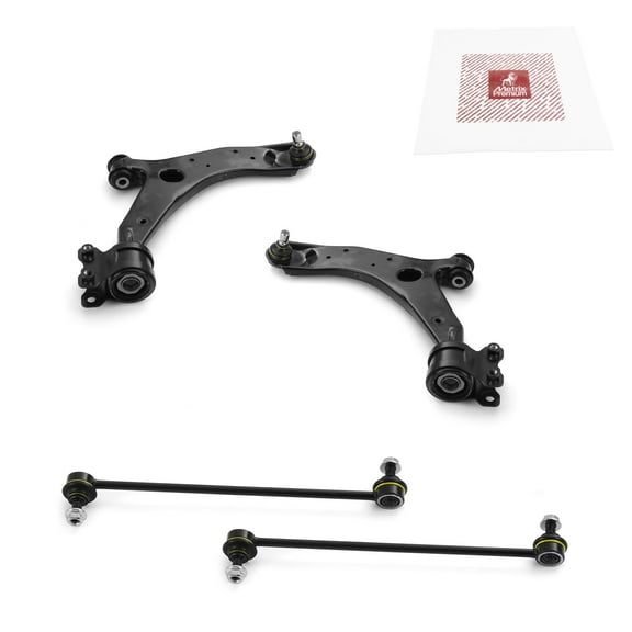 Metrix Premium Chassis Parts - 4 PC Front L/R Lower Control Arm & Front L/R Stabilizer Bar Link Kit Fits 06-17 Mazda 5, 2009 3 Sport, 04-09 3, Replacement RK620041, RK620040, K80235