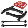 thumbnail image 1 of Metrix Premium Chassis Parts - 4 PC Front L/R Lower Control Arm & Front L/R Sway Bar Stabilizer End Link Kit Fits 2011-2013 Honda Odyssey, Replacement RK622002, RK622210, K750304, 1 of 6