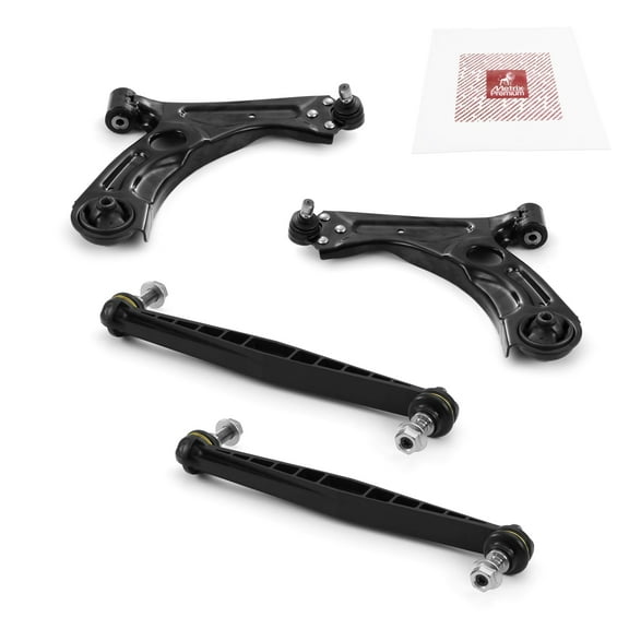 Metrix Premium Chassis Parts - 4 PC Front L/R Lower Control Arm & Front L/R Sway Bar Stabilizer End Link Kit Fits 2012-2020 Chevrolet Sonic, Replacement RK622426, RK622428, K750630