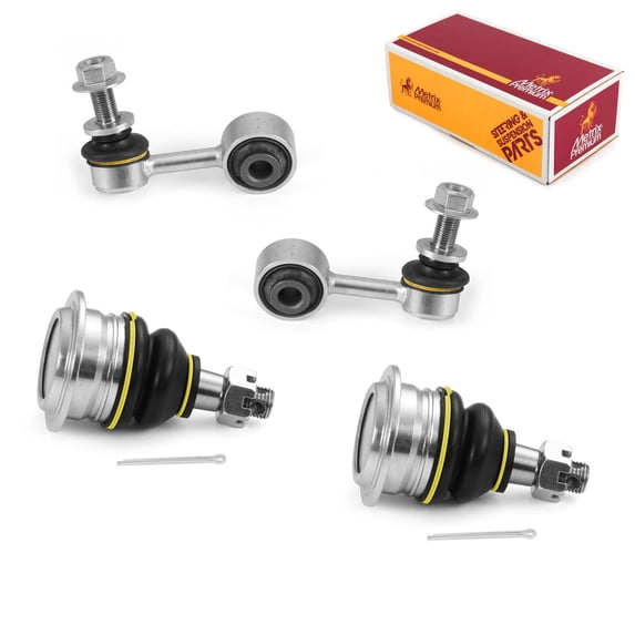 Metrix Premium Chassis Parts - 4 PC Front L/R Sway Bar Stabilizer End Link & Front Upper L/R Ball Joint Kit Fits 08-22 Toyota Sequoia, 07-21 Tundra, Replacement K750179 K750180 K500018
